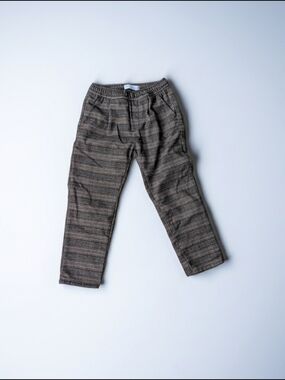 Zara Boys Brown Plaid Pants Size 7